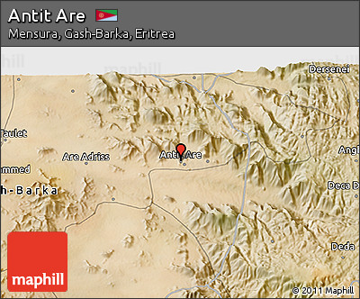 Satellite 3D Map of Antit Are