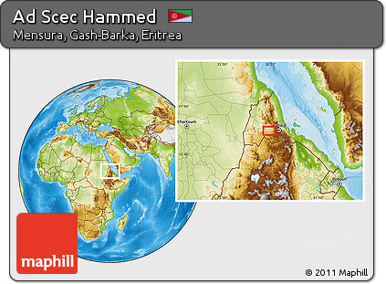 Physical Location Map of Ad Scec Hammed