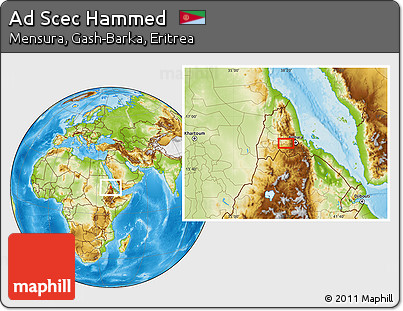 Physical Location Map of Ad Scec Hammed