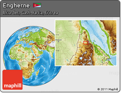 Physical Location Map of Engherne