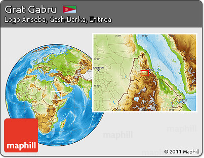 Physical Location Map of Grat Gabru