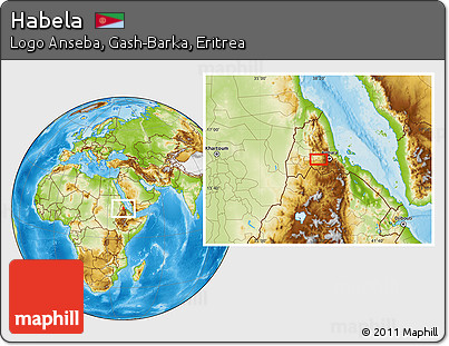 Physical Location Map of Habela