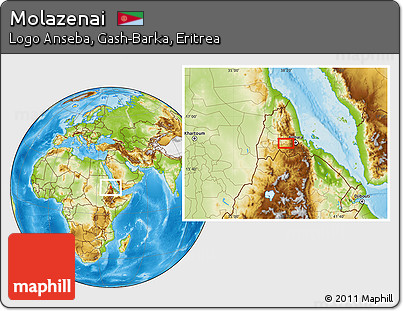 Physical Location Map of Molazenai