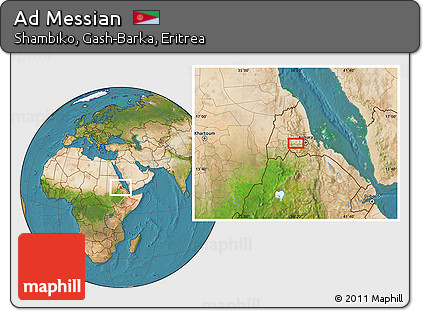 Satellite Location Map of Ad Messian