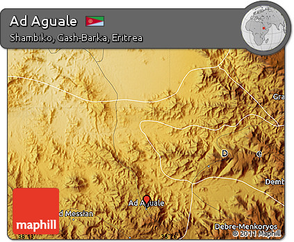 Physical Map of Ad Aguale