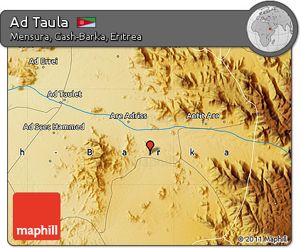 Physical Map of Ad Taula
