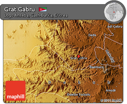 Physical Map of Grat Gabru