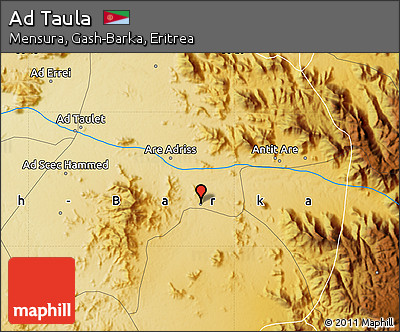 Physical Map of Ad Taula