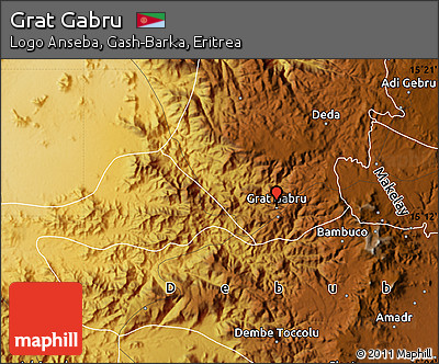 Physical Map of Grat Gabru