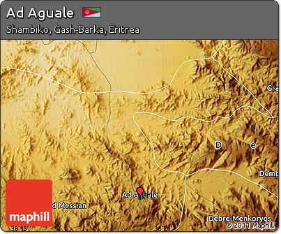 Physical Map of Ad Aguale