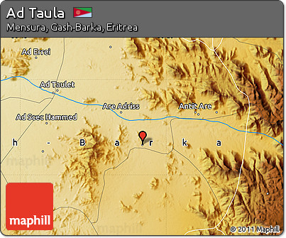 Physical Map of Ad Taula