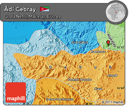 Political Map of Ādī Gebray