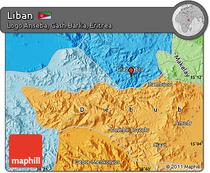 Political Map of Liban