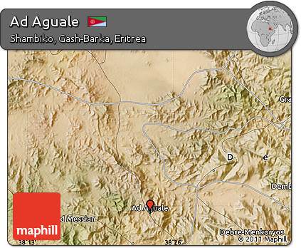Satellite Map of Ad Aguale