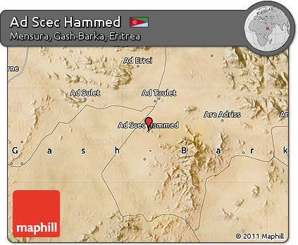 Satellite Map of Ad Scec Hammed