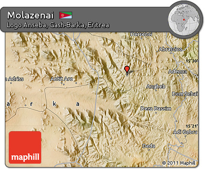 Satellite Map of Molazenai