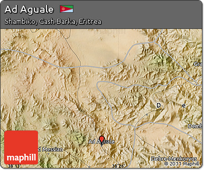 Satellite Map of Ad Aguale