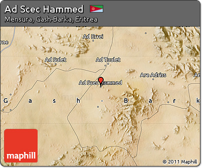 Satellite Map of Ad Scec Hammed