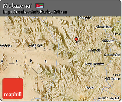 Satellite Map of Molazenai