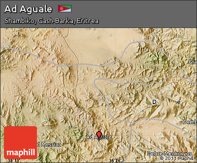 Satellite Map of Ad Aguale