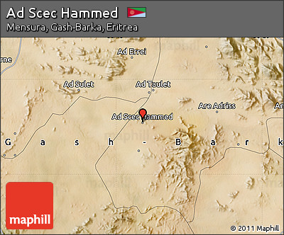 Satellite Map of Ad Scec Hammed