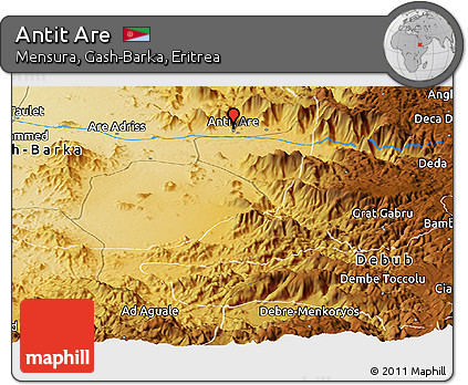 Physical Panoramic Map of Antit Are