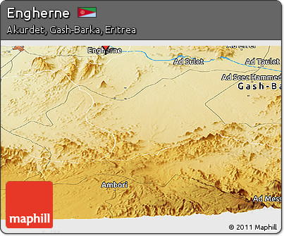 Physical Panoramic Map of Engherne