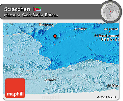 Political Panoramic Map of Sciacchen