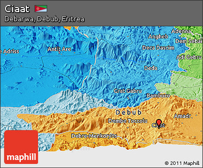 Political Panoramic Map of Ciaat