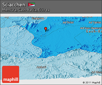Political Panoramic Map of Sciacchen