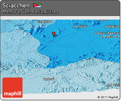 Political Panoramic Map of Sciacchen