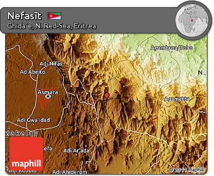 Physical 3D Map of Nefasīt