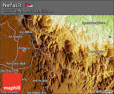 Physical 3D Map of Nefasīt
