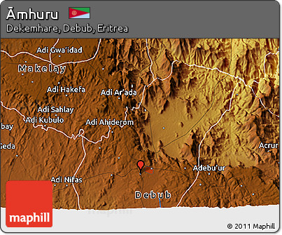 Physical 3D Map of Āmhuru