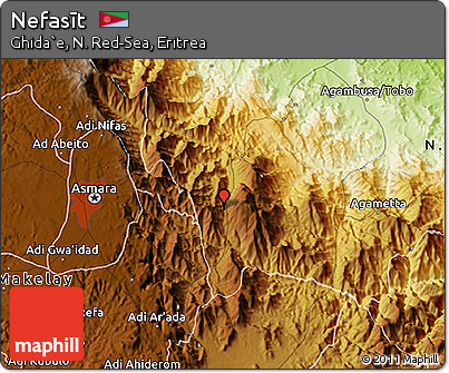 Physical 3D Map of Nefasīt