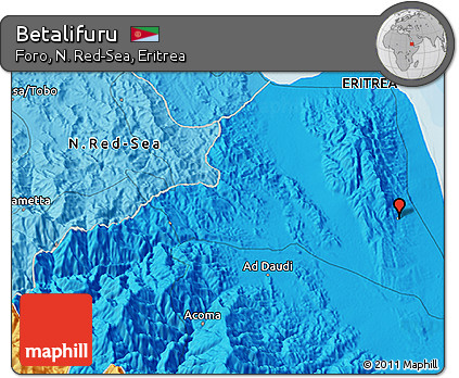 Political 3D Map of Betalifuru