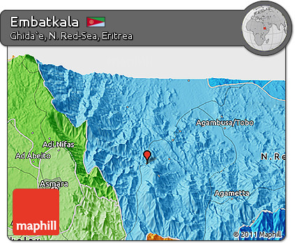 Political 3D Map of Embatkala