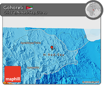 Political 3D Map of Gohoreli