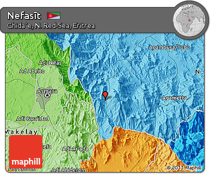 Political 3D Map of Nefasīt