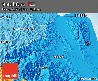 Political 3D Map of Betalifuru