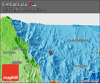 Political 3D Map of Embatkala