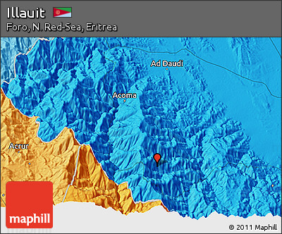 Political 3D Map of Illauit