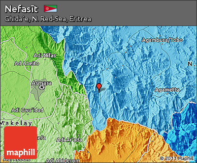 Political 3D Map of Nefasīt