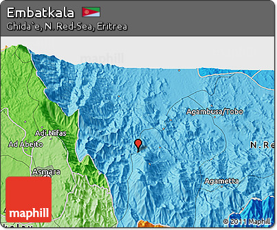 Political 3D Map of Embatkala