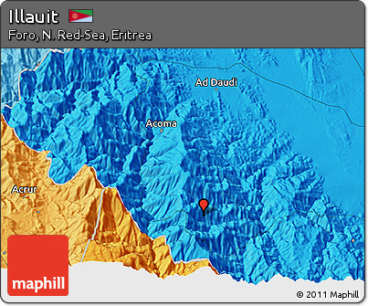 Political 3D Map of Illauit