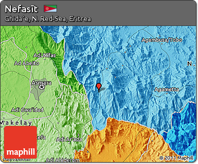 Political 3D Map of Nefasīt