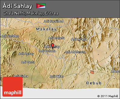 Satellite 3D Map of Ādī Sahlay