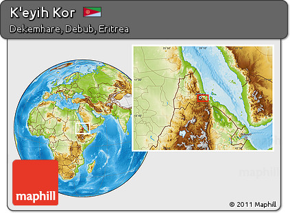 Physical Location Map of K'eyih Kor