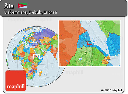 Political Location Map of Āla