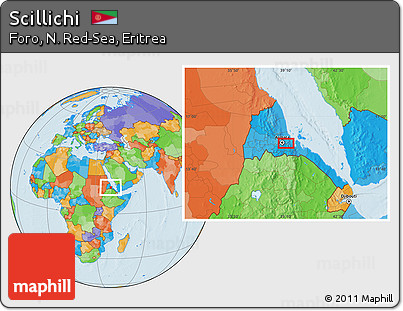 Political Location Map of Scillichi